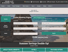 Tablet Screenshot of cruiseandvacationperks.com
